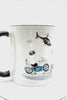Polizei Tasse personalisiert mit Name, Keramik Tasse Kinder, Geschenk für Kinder mit Personalisierung, Polizei Tasse, KT3009