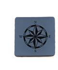 Kunstleder Label zum Annähen "Kompass" - Stolz aus Holz
